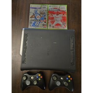 Microsoft XBox 360 S Slim 250GB Black Video Game Console System 360S Bundle